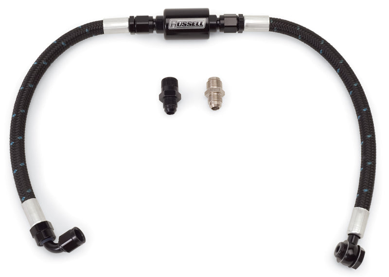Edelbrock Fuel Hose Assembly Proclassic Finish w/Competition Filter SBC 8103 Photo - Primary