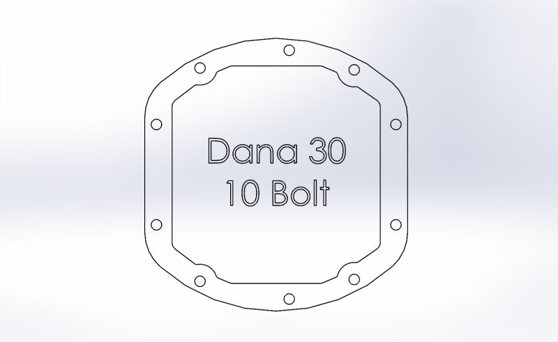 aFe 07-11 Jeep Wrangler JK Street Series Front & Rear Diff. Covers Black w/ Machined Fins/Gear Oil 46-7113AB 46-7113AB Technical Drawing