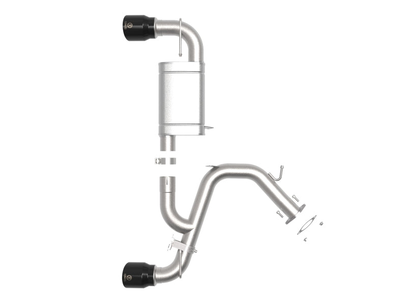 aFe 21-22 Hyundai Veloster N L4-2.0L Takeda 3in 304 SS Axle-Back Exhaust System w/ Black Tip 49-37029-B 49-37029-B Photo - Unmounted