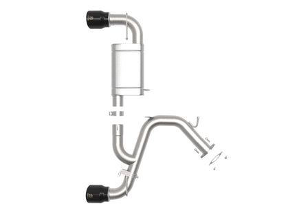 aFe 21-22 Hyundai Veloster N L4-2.0L Takeda 3in 304 SS Axle-Back Exhaust System w/ Black Tip 49-37029-B 49-37029-B Photo - Unmounted