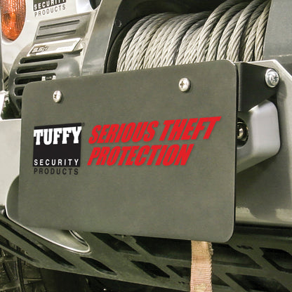 Tuffy Products Tuffy Flipup License Plate Holder- Winch W/Hawse- Blk 333-01 333-01 Photo - Primary