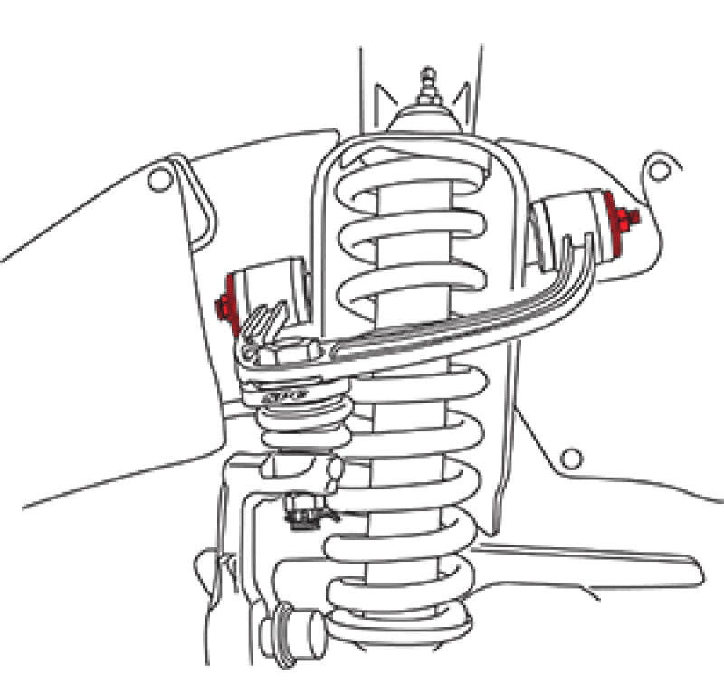 SPC Performance Control Arm Hardware 21060 21060 Line Art