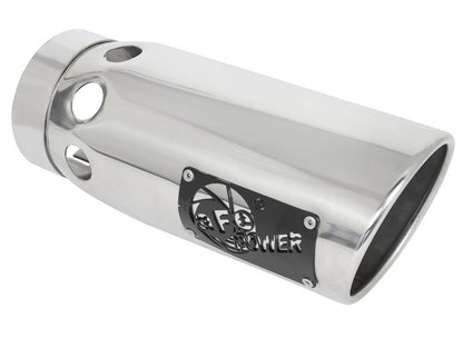 aFe Apollo GT Series 4in 409SS Cat Back Exh System Polished Tip 14-18GM Silverado 1500 V8-6.2L 49-44116-P 49-44116-P Photo - Close Up