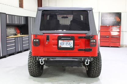 Fishbone Offroad 97-06 Jeep Wrangler TJ Rear Bumper W/Step Piranha Series FB22072 FB22072 Photo - lifestyle view