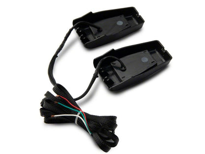 Raxiom 07-18 Jeep Wrangler JK w/ Hard Top Axial Series Rear Window Glass Hinge LED Lights J153594 J153594 Photo - Close Up