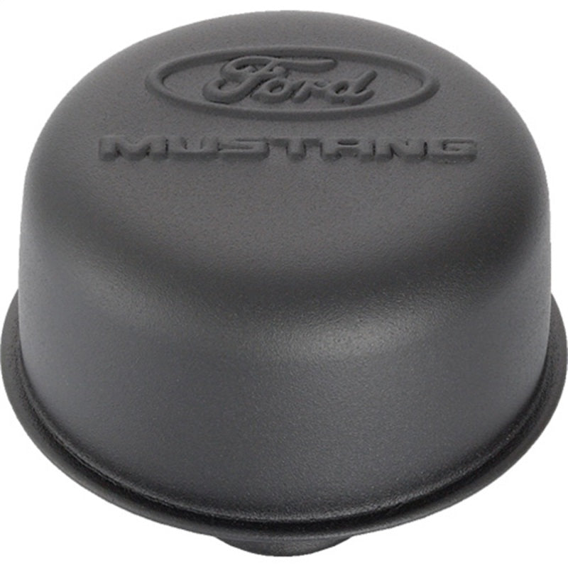 Ford Black Steel Breather W/Ford Mustang Logo FRD302-221 302-221 Photo - Primary
