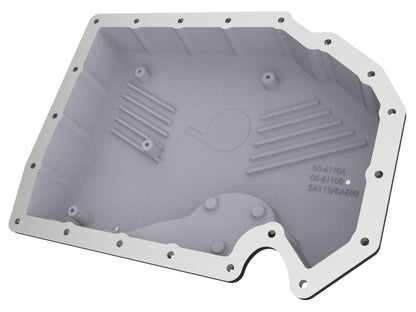aFe 05-19 VW 1.8L/2.0L w/o Oil Sensor Engine Oil Pan Black POWER Street Series w/ Machined Fins 46-71240B 46-71240B Photo - Unmounted