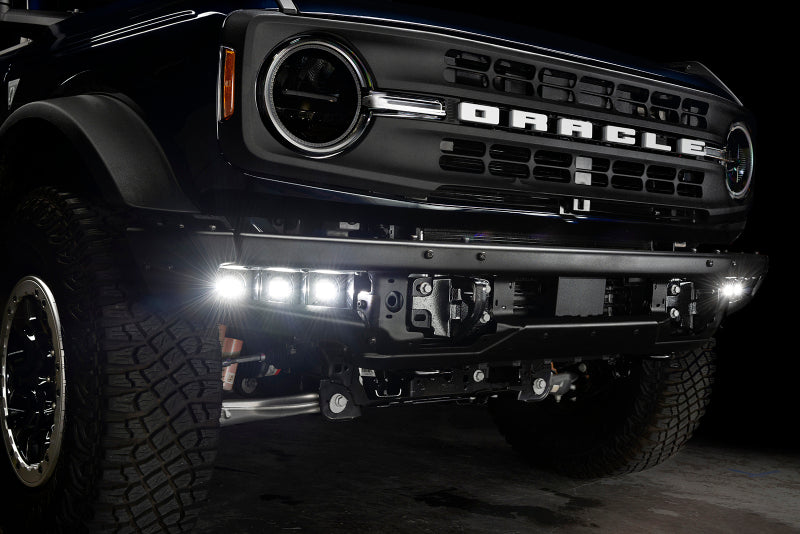 ORACLE Lighting 21-22 Ford Bronco Triple LED Fog Light Kit for Steel Bumper - White 5890-001 5890-001 Photo - lifestyle view