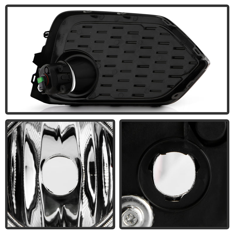 Spyder 16-17 Honda Civic 3DR Hatchback Only OEM Fog Light w/Switch - Clear (FL-HC2017-H-C) 9043321 9043321 User 2