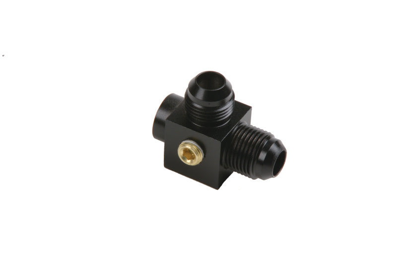 Aeromotive 2x Male AN-08 x ORB-06 Port Tee with Gauge Port 15119 Photo - Primary