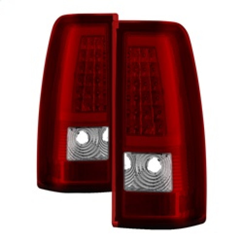 SPYDER xTune Chevy Silverado 1500/2500/3500 99-02 / Version 3 Tail Lights Red Clear ALT-ON-CS99V3-LBLED-RC 9038792 9038792 Photo - Primary