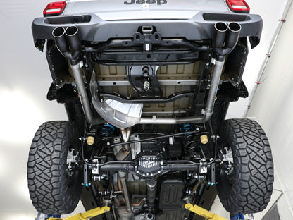 aFe Vulcan Series 3in-2-1/2in 304 SS Cat-Back 2020 Jeep Gladiator (JT) V6-3.6L w/ Polished Tips 49-38084-P 49-38084-P Photo - Mounted