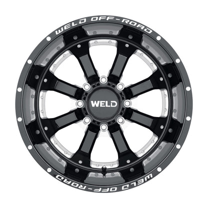 Weld Off-Road W125 20X10 Granada Six 6X135 ET-18 BS4.75 Gloss Black MIL 87.1 W12500089475 W12500089475 Photo - Primary