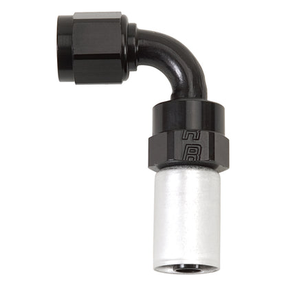 Russell -8 AN Crimp-On 90° Hose End - Clear / Black 610543 Photo - Primary