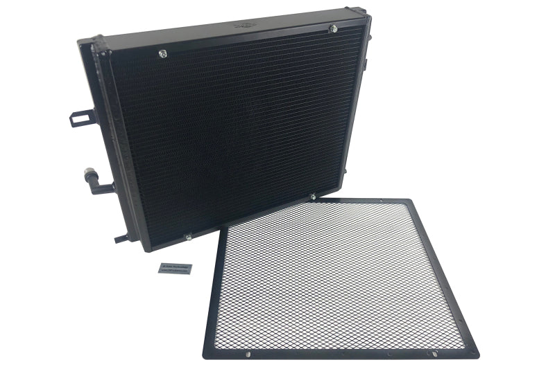 CSF BMW B58/B48 Front Mount Triple-Pass Heat Exchanger w/Rock Guard - Black 8131B 8131B Photo - out of package
