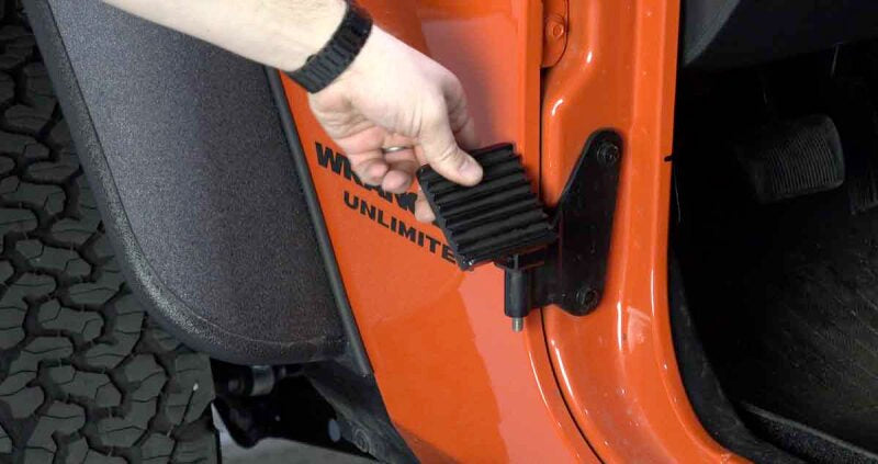 Fishbone Offroad 07-18 Jeep Wrangler JK - Foot Peg Set - Black FB21040 FB21040 Photo - lifestyle view