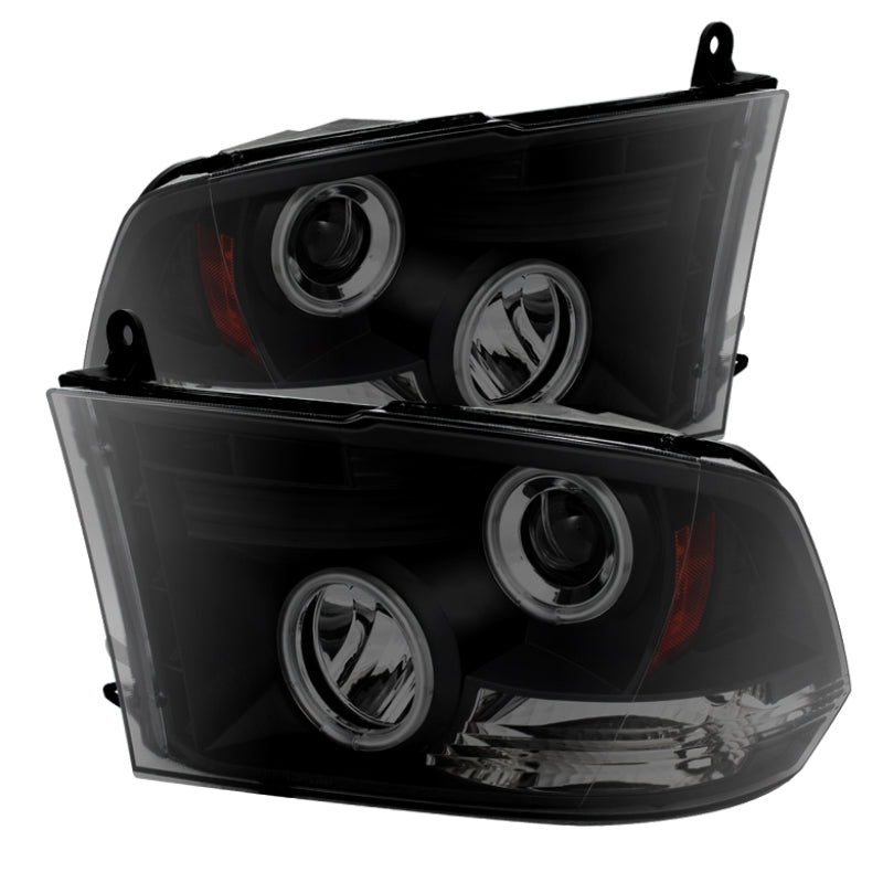 Spyder Dodge Ram 1500 09-14 Projector Halogen Model- CCFL Halo LED - Blk Smke PRO-YD-DR09-CCFL-BSM 5078810 5078810 Photo - Primary