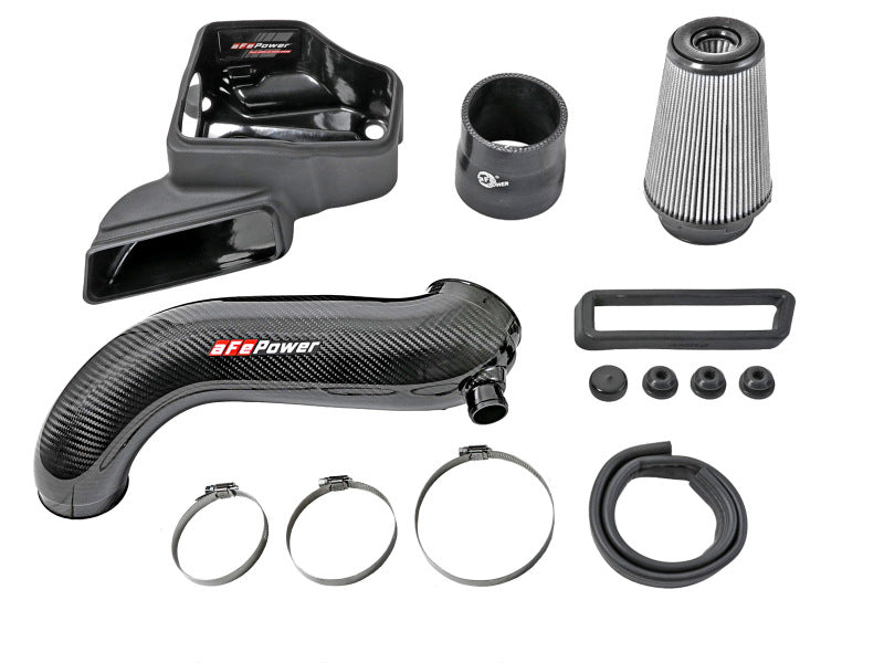 aFe 15-19 VW Golf R (MKVII) L4-2.0L (t) Track Series Carbon Fiber Intake System w/ Pro DRY S Filter 57-10016D 57-10016D Photo - Unmounted