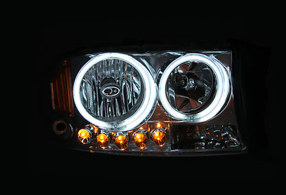 Anzo 1997-2004 Dodge Dakota Projector Headlights w/ Halo Black 1 pc 111194 Photo - Unmounted