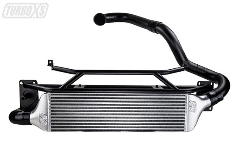 Turbo XS FMIC for 15-16 Subaru WRX - Wrinkle Black Pipes W15-FMIC-BLK Photo - Primary