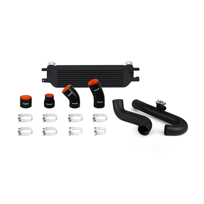 Mishimoto Black Intercooler Kit w/ Black Pipes Mustang EcoBoost 2015+ MMINT-MUS4-15KWBK Photo - Primary