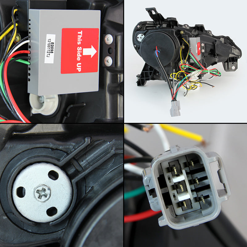 Spyder Scion FRS 12-14 Projector Headlights DRL LED Black PRO-YD-SFRS12-BK 5075413 5075413 User 1