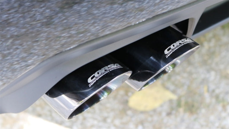 Corsa Performance 11-14 Dodge Charger SXT 2.5in Sport Cat-Back Dual Rear Exit 14474 Photo - Mounted