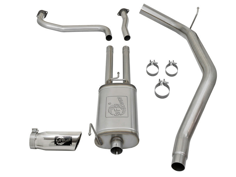 aFe MACH Force-Xp 2-1/2" into 3-1/2" 409 Stainless Steel Cat-Back Exhaust 49-46125-P Photo - Unmounted