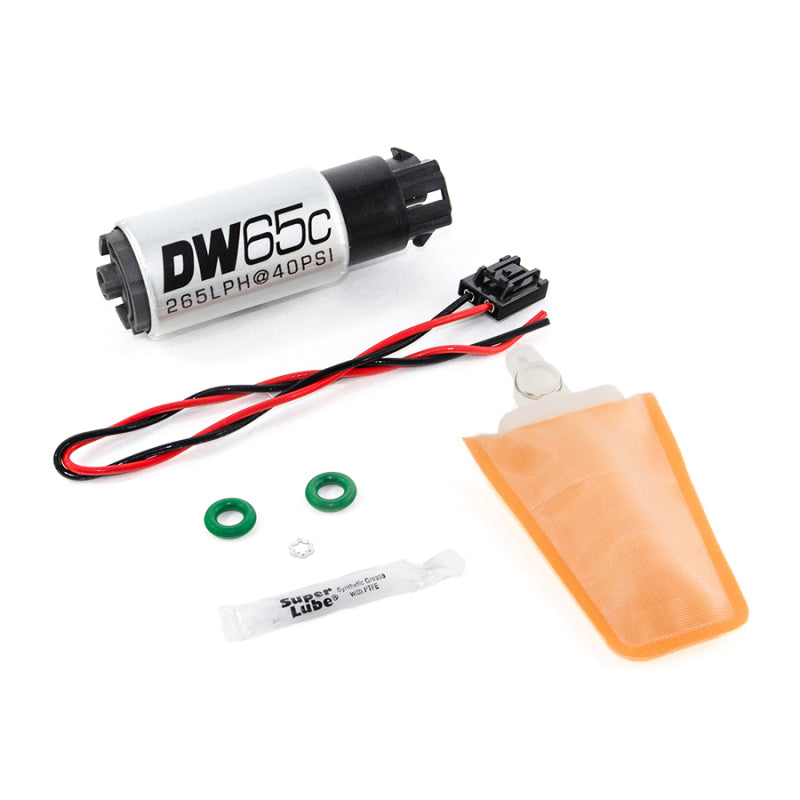 DeatschWerks 265lph compact fuel pump with clips w/ 1006 install kit 9-652-1006 Photo - Primary