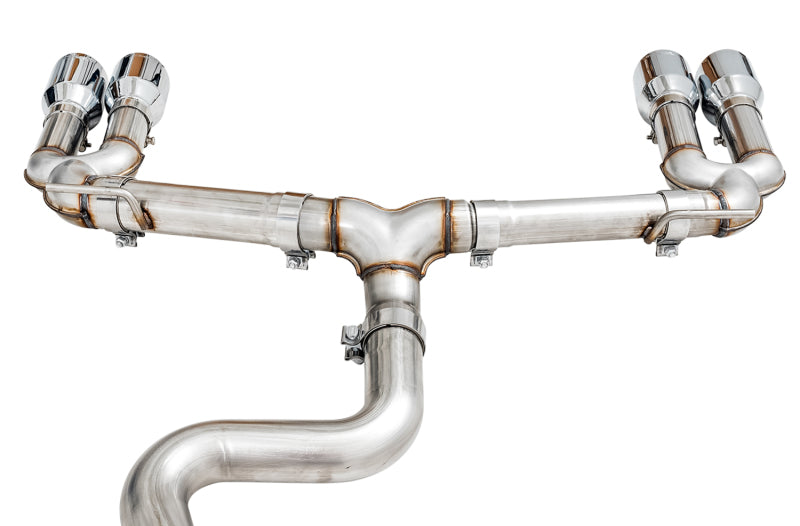 AWE Tuning Audi 8V S3 Track Edition Exhaust w/Chrome Silver Tips 102mm 3015-42142 3015-42142 Photo - out of package