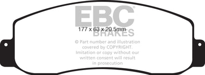 EBC Disc Brake Pad Set DP61777 Photo - Primary