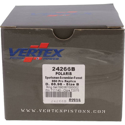 Vertex Pistons Vertex Piston 13-22 Polaris Scrambler 850 850cc Forged Replica Piston Kit 24266B 24266B Photo - Primary