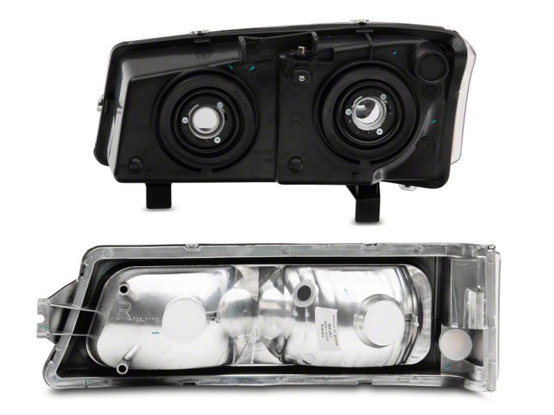 Raxiom 03-06 Chevrolet Silverado 1500 Axial OEM Style Rep Headlights- Chrome Housing (Clear Lens) S122320 S122320 Photo - Close Up