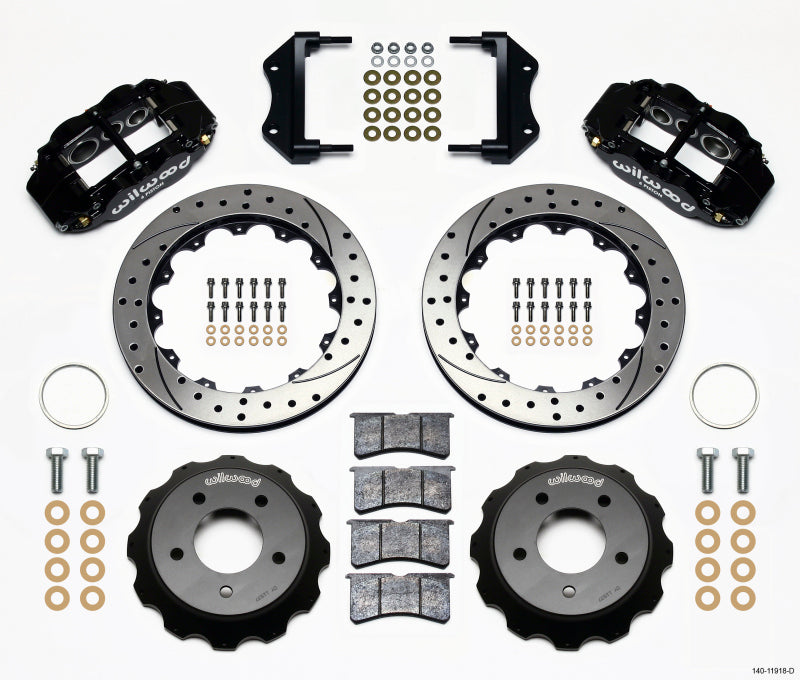 Wilwood Narrow Superlite 6R Front Hat Kit 12.88in Drilled 84-87 Corvette C4 140-11918-D 140-11918-D Photo - Primary