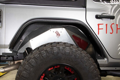 Fishbone Offroad 2018+ Jeep Wrangler JL Rear Pair Aluminum Raw Inner Fenders FB33108R FB33108R Photo - lifestyle view