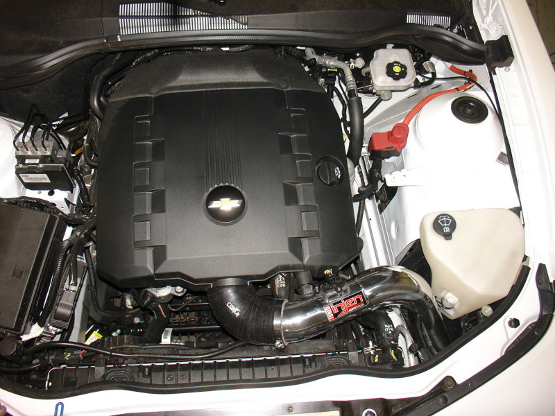 Injen Wrinkle Black Short Ram Pwr-Flow 12-14 Chev Camaro SRI 3.6L V6 PF7013WB Photo - Mounted