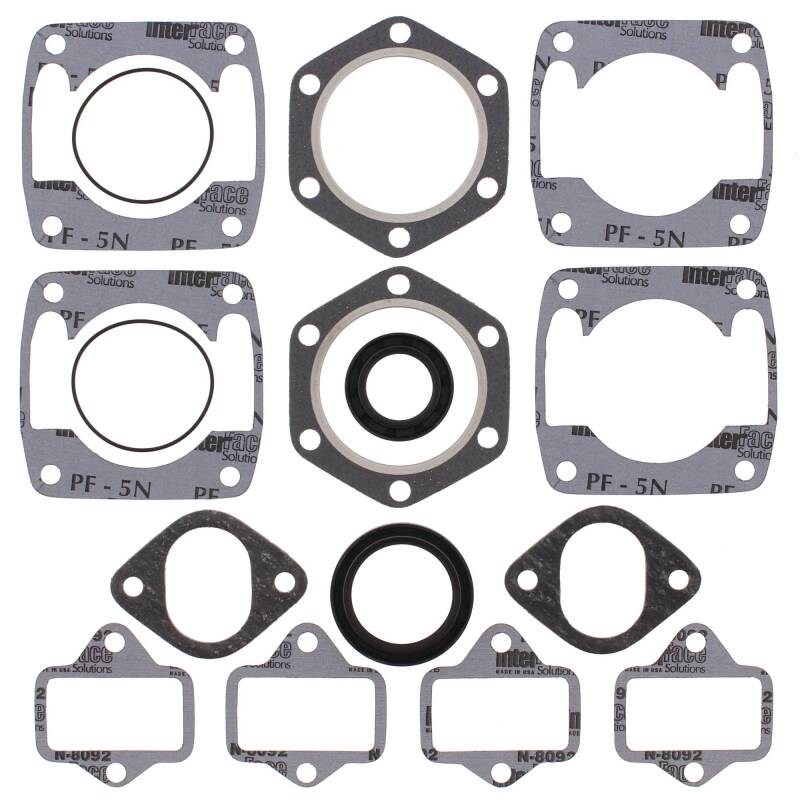 Vertex Pistons Vertex Gaskets  Jlo-cuyuna 2F440/2 6 Bolt Head Electric FC/2 Complete Gasket Kit w/ Oil Seals 711106BE 711106BE Photo - Primary