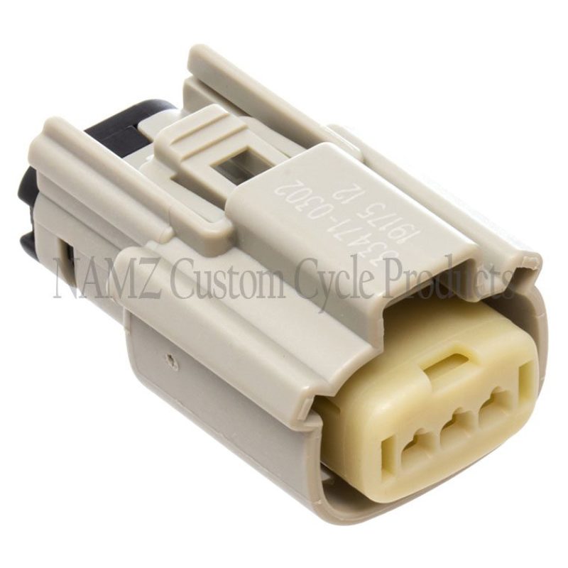 NAMZ 07-23 V-Twin FL Models Molex MX-150 3-Position Female Connector - Gray (72514-07GY) NM-33471-0302 NM-33471-0302 Photo - Primary