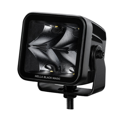 Hella Universal Black Magic 3.2in L.E.D. Cube Kit - Flood Beam (Long Range) 358176821 358176821 Photo - Primary