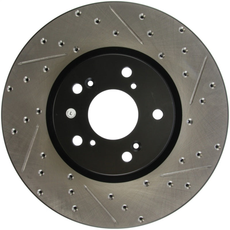 StopTech Sport Drilled/Slotted Brake Rotor; Front Left 127.40062L Photo - Primary