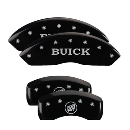 MGP 4 Caliper Covers Engraved Front Buick Rear Black Finish Silver Char 2017 Buick Envision 49011SBSHBK 49011SBSHBK Photo - Primary