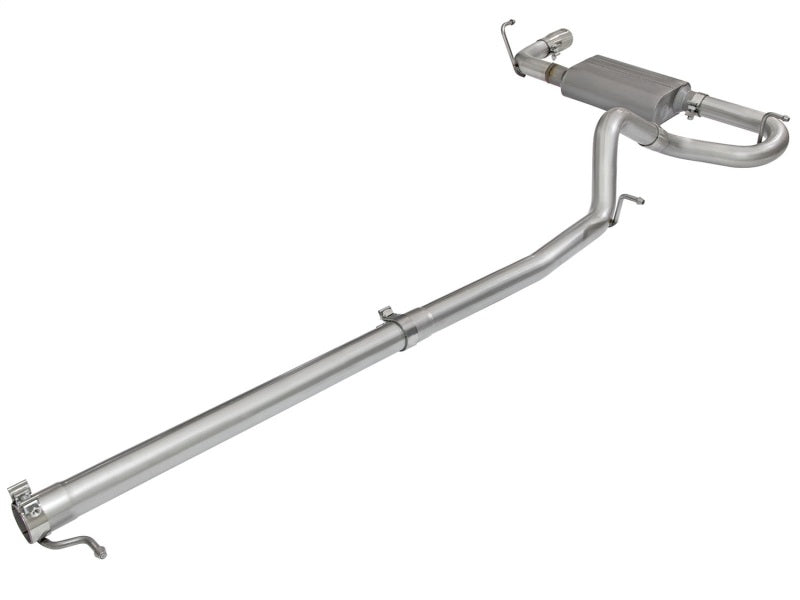 aFe Scorpion 2-1/2in Aluminized Steel Cat-Back Exhaust System w/Polished T 49-08044-1P Photo - Unmounted
