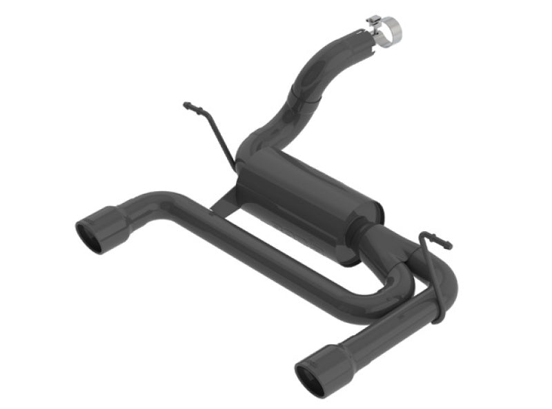 Borla 2018 Jeep Wrangler JL/JLU 3.6L 2DR/4DR S-Type SS Axle Back Black Coated Exhaust w/3.5in Tips 11956CB 11956CB Photo - Primary