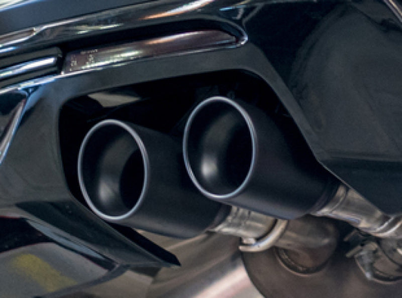 Borla 15-19 Subaru WRX/STI 2.5L Turbo 3in S-Type Catback Exhaust - 2.5in Black Chrome Tips 140595CB 140595CB Photo - Close Up