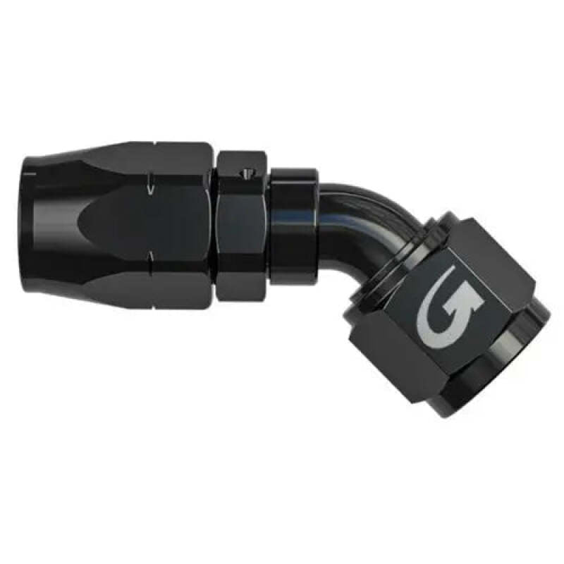 Goodridge -6AN 45 Deg Oil Hose End - Black 1136-4506BK 1136-4506BK Photo - Primary