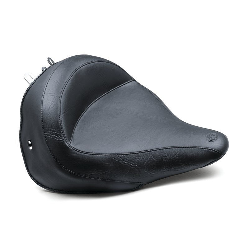 Mustang Motorcycle Mustang 05-17 Harley Deluxe (With Standard Rack) Harley Wide Touring Solo Seat - Black 76232 76232 User 1