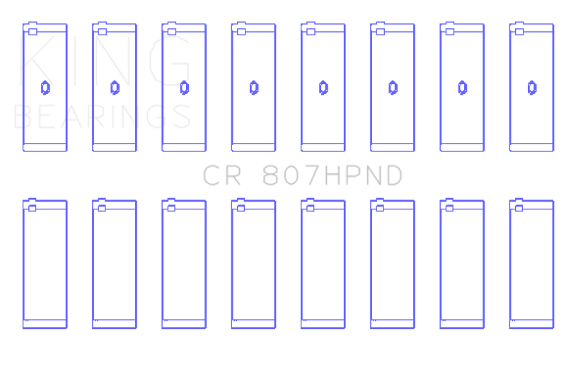 King Engine Bearings King Chevy LS1 / LS6 (Size 020X) Performance Rod Bearing Set CR807HPND020X CR807HPND020X Photo - Primary
