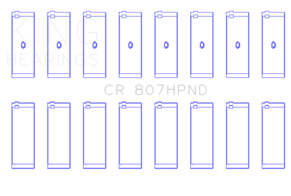 King Engine Bearings King Chevy LS1 / LS6 (Size 020X) Performance Rod Bearing Set CR807HPND020X CR807HPND020X Photo - Primary
