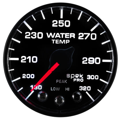 Autometer Spek-Pro - Nascar 2-1/16in Water Temp 180- 320F Bfb Ecu P552328-N1 P552328-N1 User 5