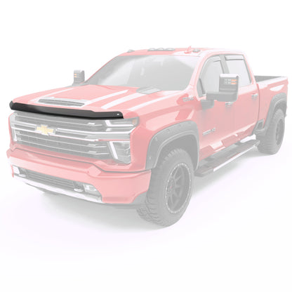 EGR 2020+ Chevy Silverado HD Superguard Hood Shield (301881) - Dark Smoke 301881 301881 Photo - Mounted